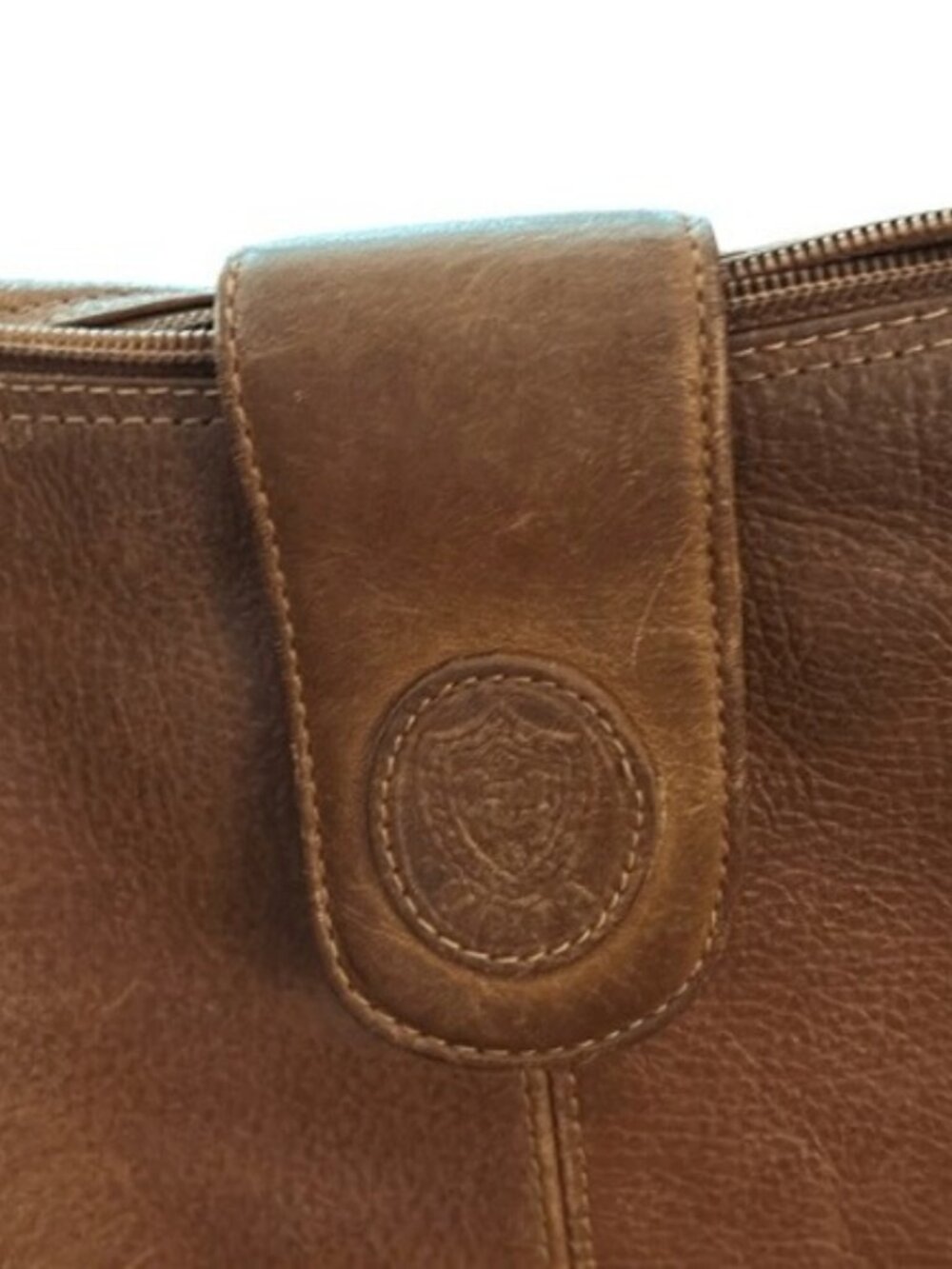 Unisa Brown Genuine Leather Shoulder Bag Classic Minimalist Purse - Picture 2 of 8